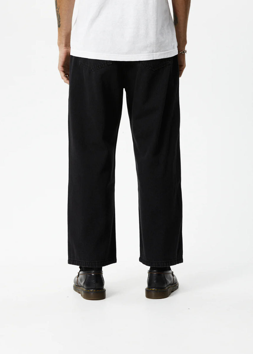 Wide Leg Cotton Twill Pants - Alder