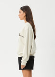 AFENDS Womens Tranquil Crew Neck Jumper - Moonbeam