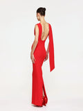 EFFIE KATS Womens Audrey Gown - Cherry Red