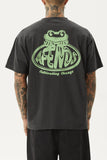 AFENDS Mens Frogga - Heavy Boxy Fit Tee - Stone Black