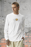 AFENDS Mens Sunshine Long Sleeve Graphic T- Shirt - White, MENS TEE SHIRTS, AFENDS, Elwood 101