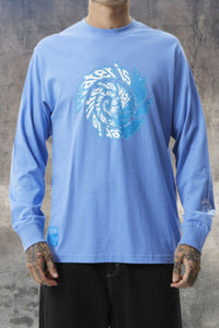 AFENDS Mens Water is Life Long Sleeve Graphic T- Shirt - Arctic Blue, MENS TEE SHIRTS, AFENDS, Elwood 101