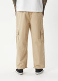 AFENDS Mens Atlas - Twill Cargo Pants - Taupe