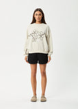 AFENDS Womens Tranquil Crew Neck Jumper - Moonbeam