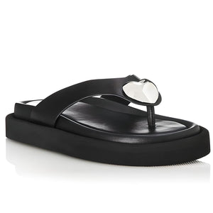 ALIAS MAE Womens Ana Leather Sandals - Black