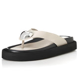 ALIAS MAE Womens Ana Leather Sandals - Bone