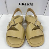 ALIAS MAE Womens Kerry Leather Sandals - Butter Leather