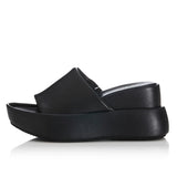 ALIAS MAE Womens Acey Leather Mules - Black