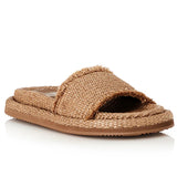 ALIAS MAE Womens Tyla Pecan Raffia Slides, WOMENS SHOES, ALIAS MAE, Elwood 101