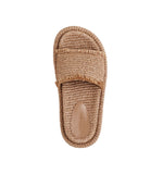 ALIAS MAE Womens Tyla Pecan Raffia Slides, WOMENS SHOES, ALIAS MAE, Elwood 101