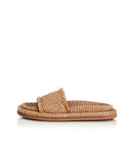 ALIAS MAE Womens Tyla Pecan Raffia Slides, WOMENS SHOES, ALIAS MAE, Elwood 101