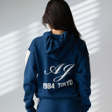 ARAMINTA JAMES Womens 1984 Hoodie - Midnight Blue, WOMENS HOODIES, ARAMINTA JAMES, Elwood 101