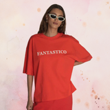 ARAMINTA JAMES Womens Fantastico Tee - Lobster Red