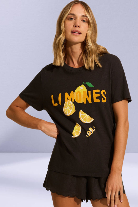 AUGUSTE THE LABEL Womens Lemons Classic Tee - Charcoal