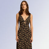 AUGUSTE THE LABEL Womens Iona Midi Dress - Black Eloise Ditsy Floral, WOMENS DRESSES, AUGUSTE THE LABEL, Elwood 101