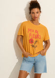 AUGUSTE THE LABEL Womens Fleurs Classic Tee - Mango