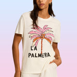 AUGUSTE THE LABEL Womens Palm Classic Tee - Off White