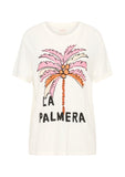 AUGUSTE THE LABEL Womens Palm Classic Tee - Off White