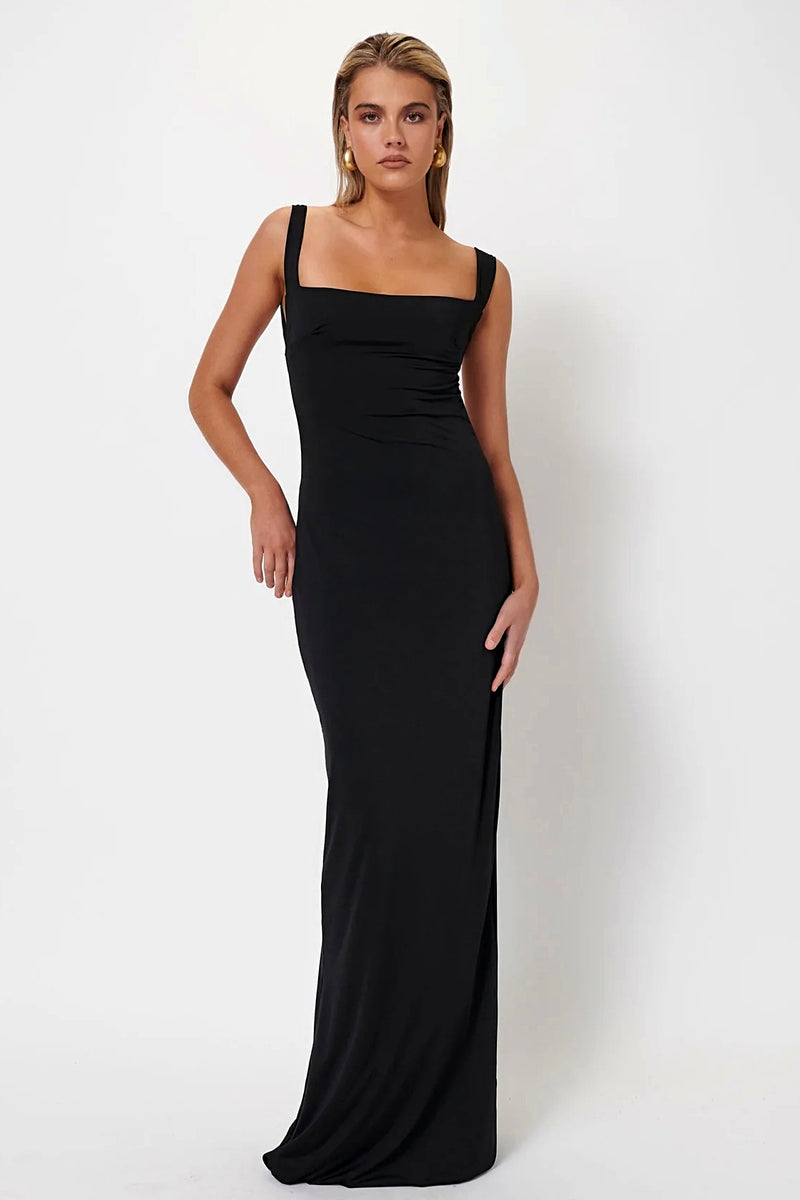 Effie Kats Womens Helena Gown Black Elwood 101