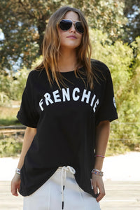 HAMMILL & Co Womens Frenchie Tee Black