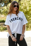 HAMMILL & Co Womens Frenchie Tee White