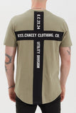 KISS CHACEY Mens Amery Tee - Khaki Black