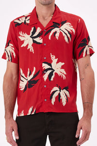 NEUW Mens Cave Short Sleeve Shirt Sabal - Vermillion, MENS SHIRTS, NEUW, Elwood 101