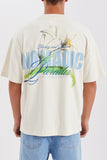 NOMADIC PARADISE Mens Lily Street Tee - Tofu