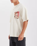 NOMADIC PARADISE Mens Trip Street Tee Shirt - Unbleached