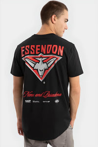 NXP x AFL Essendon Bombers Prime Tee - Jet Black