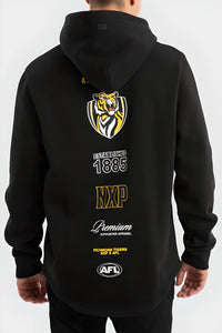 NXP x AFL Richmond Tigers Spine Hoodie - Jet Black