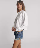 ONE TEASPOON Womens Studded Heart Cropped Sweater - White, WOMENS KNITS & SWEATERS, OneTeaspoon, Elwood 101