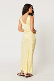 ROLLAS Womens Eliza Jacquard Maxi Dress - Limoncello