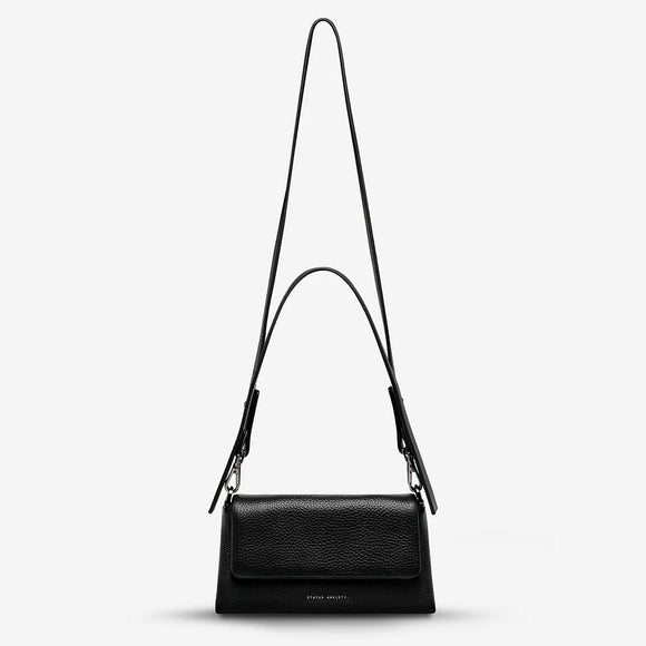 STATUS ANXIETY Womens Zenith Leather Bag - Black, WOMENS BAGS & CLUTCHES, STATUS ANXIETY, Elwood 101