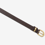 STATUS ANXIETY Womens Over And Over Leather Belt - Choc/ Gold, WOMENS BELTS, STATUS ANXIETY, Elwood 101