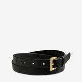 STATUS ANXIETY Womens Part Of Me Leather Belt - Black/ Gold, WOMENS BELTS, STATUS ANXIETY, Elwood 101