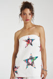 SUMMI SUMMI Womens Strapless Shift Linen Top - Star X Lovers