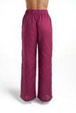 SUMMI SUMMI Womens Sig Linen Pant - Plum