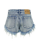 ONE TEASPOON Womens Salty Dukes Low Waist Denim Shorts - Blue