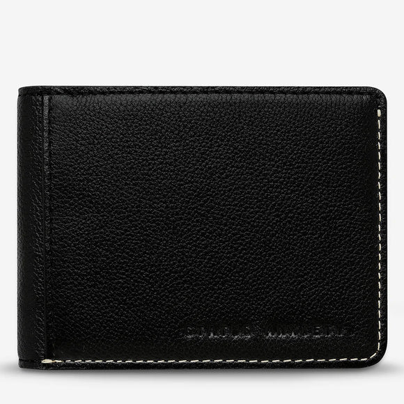 Status Anxiety MENS ETHAN LEATHER WALLET BLACK