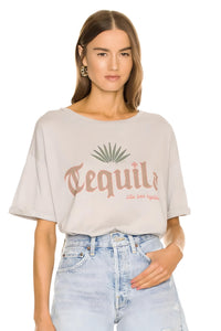 THE LAUNDRY ROOM Womens Tequila Oversized Tee - Star Dust