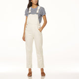 Wrangler WOMENS LITA WHITE LINEN OVERALLS SHELL