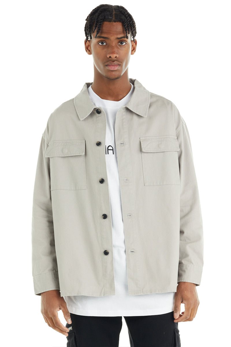 nANA jUDY Mens Dover Shacket Stone | Elwood 101