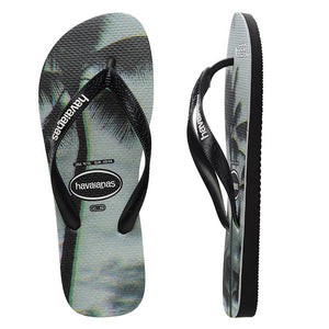 Havaianas PHOTOPRINT (PALMS) BLACK/STEEL GREY MALE THONGS, MENS HAVAIANAS & THONGS, HAVAIANAS, Elwood 101