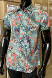 JOHN LENNON Mens Dover Short Sleeve Shirt - Aqua Paisley, MENS SHIRTS, JOHN LENNON, Elwood 101