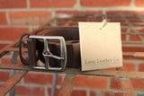 Loop Leather Co MENS STATE ROUTE LEATHER BELT CHOCOLATE, MENS BELTS, LOOP, Elwood 101