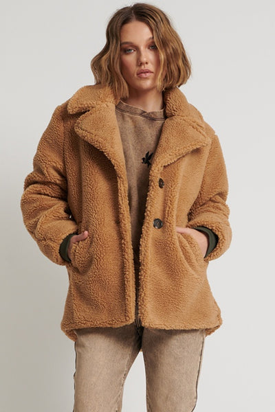 Teddy bear sales coat tan