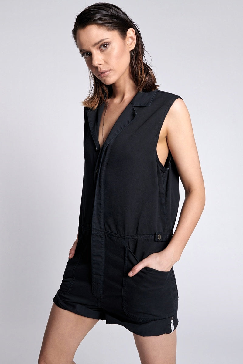 ONETEASPOON Womens Safari Bandit Overalls - Black | Elwood 101