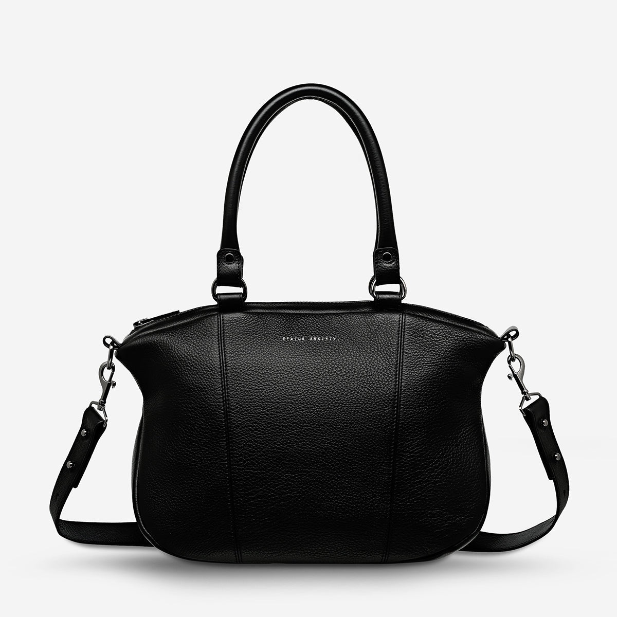 STATUS ANXIETY Womens Eyes To The Wind Leather Bag Black Elwood 101